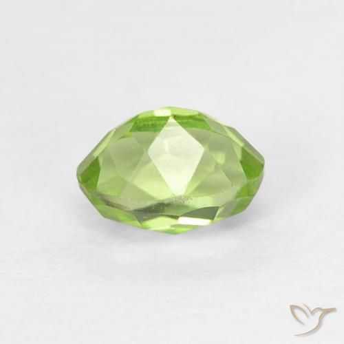 Peridoto Verde Vivo Claro Natural 0.77ct, oval, VVS-VS