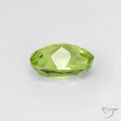 Peridoto Verde médio Natural 0.63ct, oval, VVS-VS