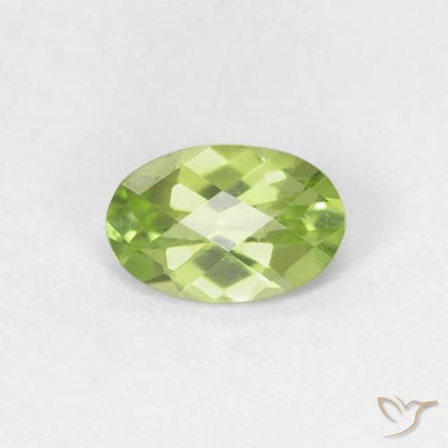 0.44ct Natural verde vivo Peridoto, oval, VVS-VS