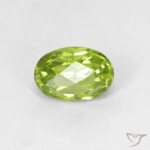 0.72ct Natural Verde claro Peridoto, oval, VVS-VS