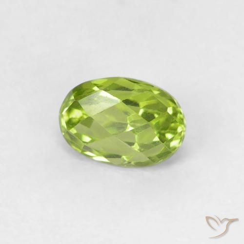 Peridoto Verde claro Natural 0.72ct, oval, VVS-VS
