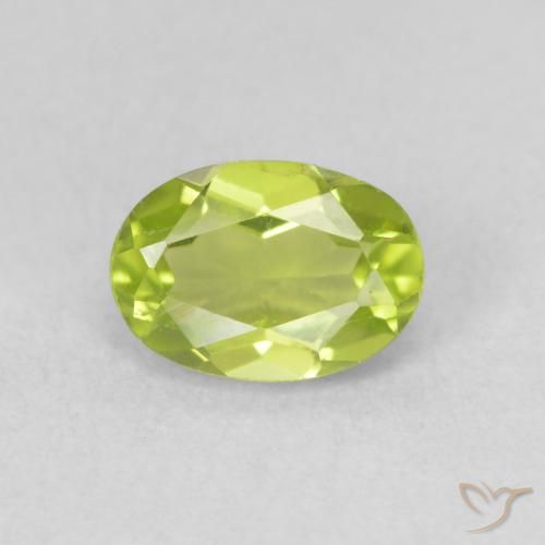0.93ct Natural Verde médio Peridoto, oval, VS