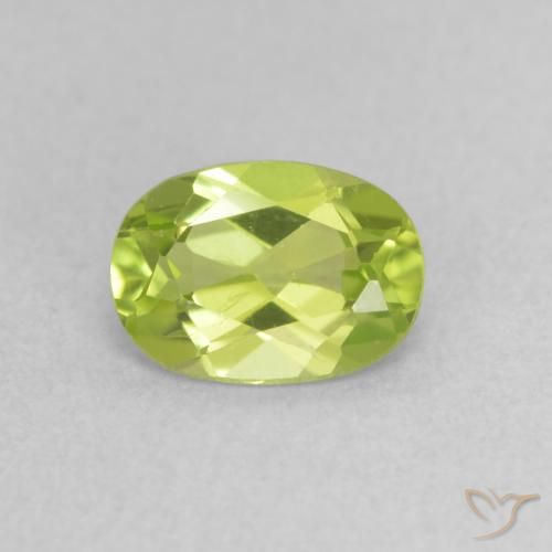 0.85ct Natural Verde claro Peridoto, oval, VS