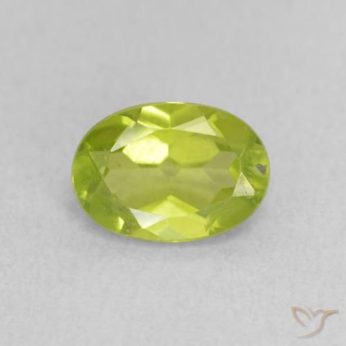0.87ct Natural Verde claro Peridoto, oval, VS