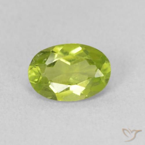 0.84ct Natural Verde claro Peridoto, oval, VS