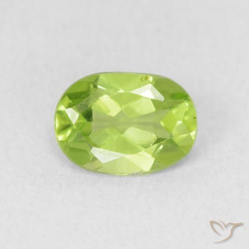 0.96ct Natural Luz verde Peridoto, oval, VS