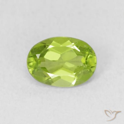 0.91ct Natural verde vivo Peridoto, oval, VS