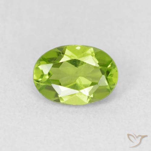 0.98ct Natural verde vivo Peridoto, oval, VS