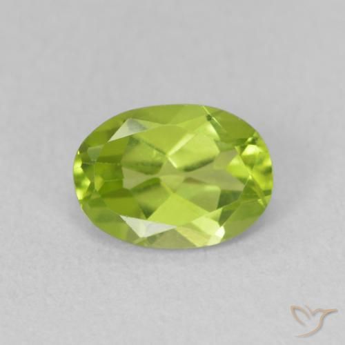 0.88ct Natural verde vivo Peridoto, oval, VS