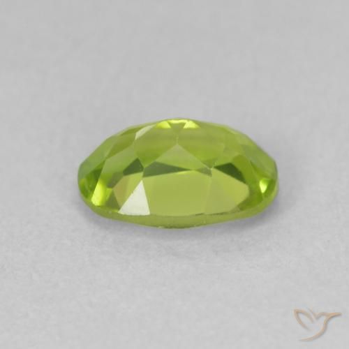 Peridoto Verde amarelado Natural 0.96ct, oval, VS