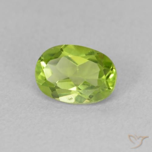 Peridoto Verde claro Natural 0.96ct, oval, VVS-VS