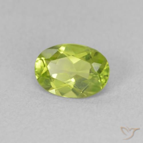 Peridoto Verde claro Natural 0.87ct, oval, VVS-VS