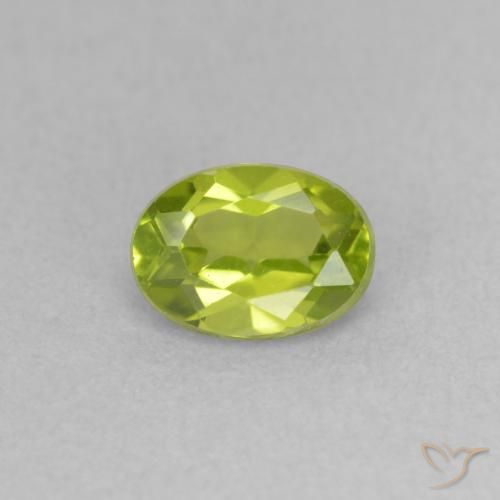 0.87ct Natural Verde oliva Peridoto, oval, VVS-VS