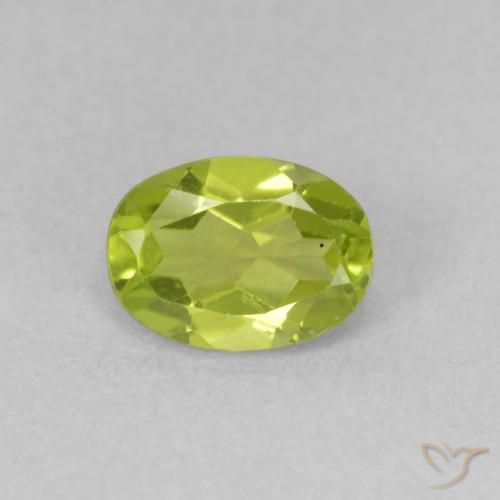 0.94ct Natural verde vivo Peridoto, oval, VVS-VS