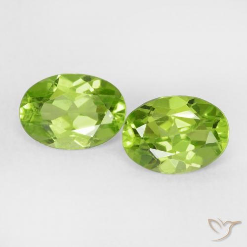 1.62ctw Natural Verde médio Peridoto, oval, VS