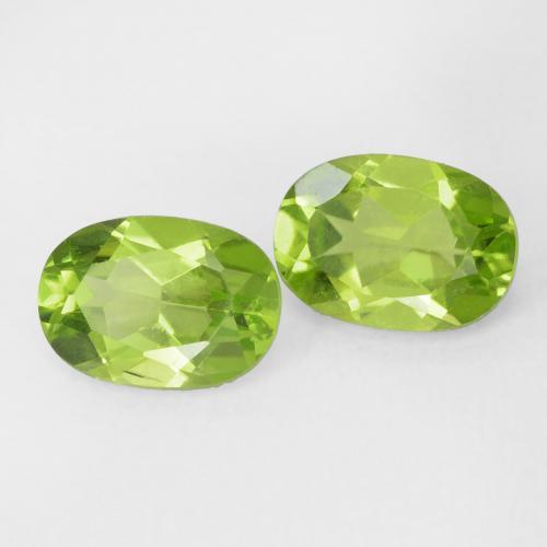 Pedras preciosas de Peridoto Verde amarelado natural de 1.88 ct, oval, VVS-VS