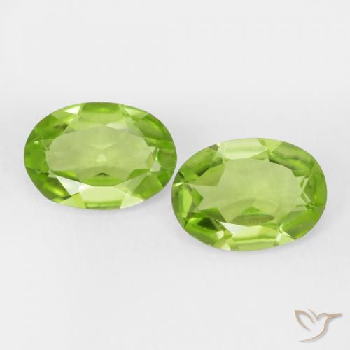 1.56ctw Natural verde vivo Peridoto, oval, VVS-VS