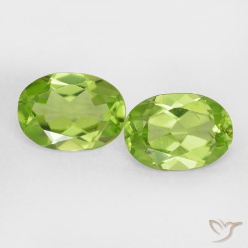 1.64ctw Natural verde vivo Peridoto, oval, VS