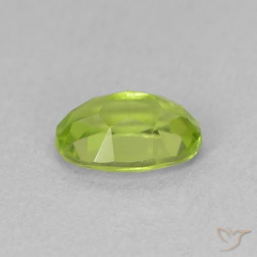 Peridoto verde vivo Natural 0.96ct, oval, VS