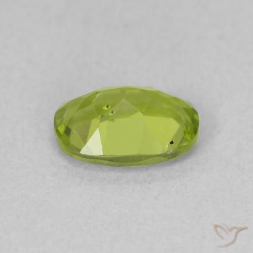 Peridoto Verde amarelado Natural 0.96ct, oval, VS