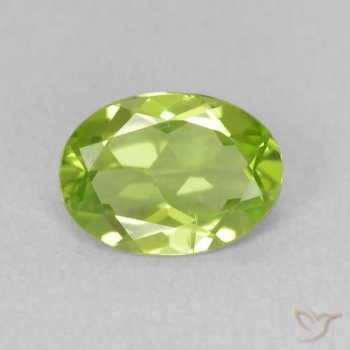 1.09ct Natural verde vivo Peridoto, oval, VS