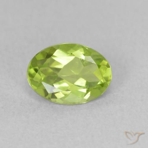 0.94ct Natural verde vivo Peridoto, oval, VVS-VS