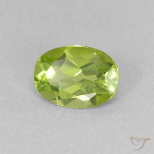 Peridoto Verde claro Natural 0.78ct, oval, VVS-VS