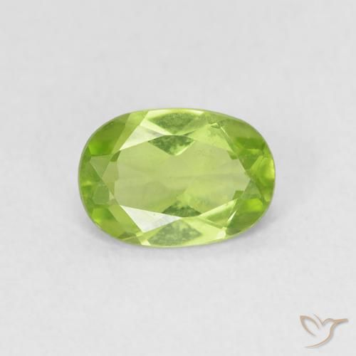 0.79ct Natural verde vivo Peridoto, oval, VVS