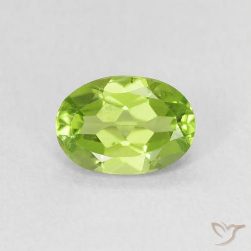 0.94ct Natural Verde amarelado Peridoto, oval, VS