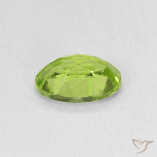 Peridoto Verde amarelado Natural 0.94ct, oval, VS