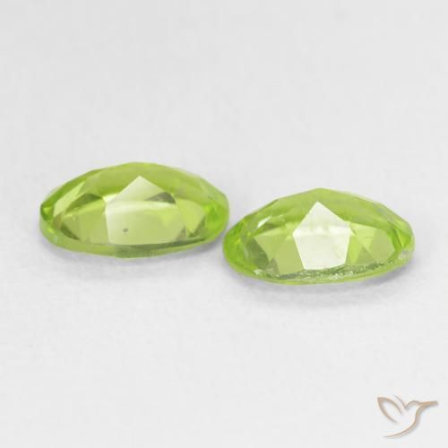 Pedras preciosas de Peridoto Verde Vivo Claro natural de 1.62 ct, oval, VVS-VS