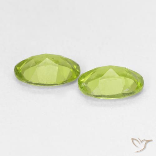 Pedras preciosas de Peridoto Verde Vivo Claro natural de 1.49 ct, oval, VS