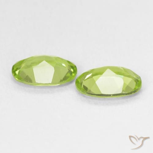 Pedras preciosas de Peridoto Verde Vivo Claro natural de 1.50 ct, oval, VS