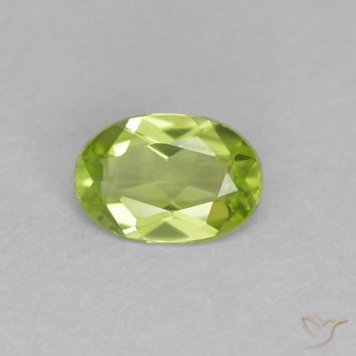 0.50ct Natural Verde claro Peridoto, oval, VS