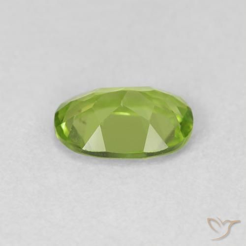 Peridoto Verde médio Natural 0.87ct, oval, VVS-VS