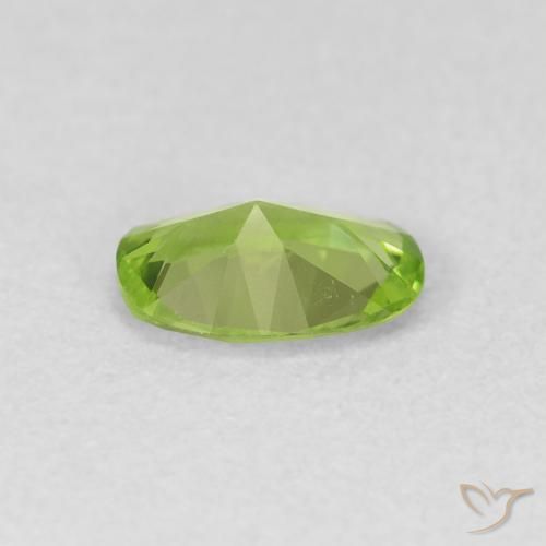 Peridoto Verde amarelado Natural 0.72ct, oval, VVS-VS