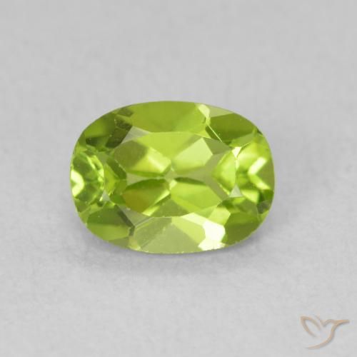 0.91ct Natural Verde médio Peridoto, oval, VS