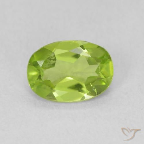 0.83ct Natural Verde médio Peridoto, oval, VS