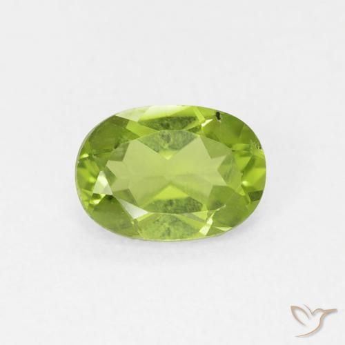 0.93ct Natural verde vivo Peridoto, oval, VS