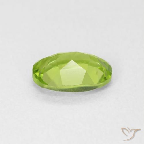 Peridoto Verde médio Natural 0.92ct, oval, VVS-VS