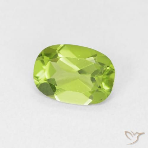 Peridoto Verde amarelado Natural 0.78ct, oval, VVS-VS