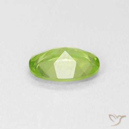 Peridoto Verde médio Natural 0.78ct, oval, VVS-VS