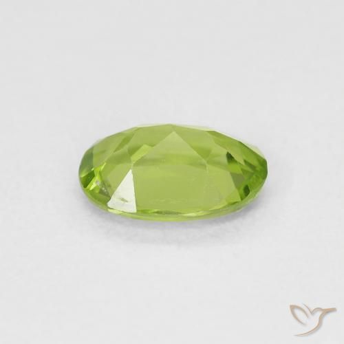 Peridoto Verde amarelado Natural 0.83ct, oval, VVS-VS