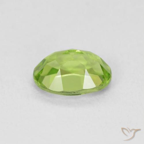Peridoto verde vivo Natural 1.00ct, oval, VVS-VS