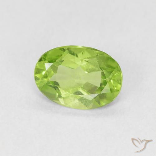 Peridoto Verde claro Natural 0.80ct, oval, VS