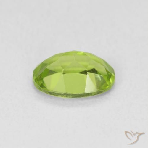 Peridoto Verde amarelado Natural 0.84ct, oval, VS