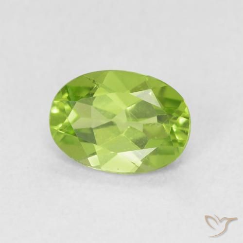 Peridoto Verde claro Natural 0.91ct, oval, VS