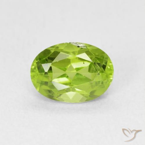 1.07ct Natural verde vivo Peridoto, oval, VS