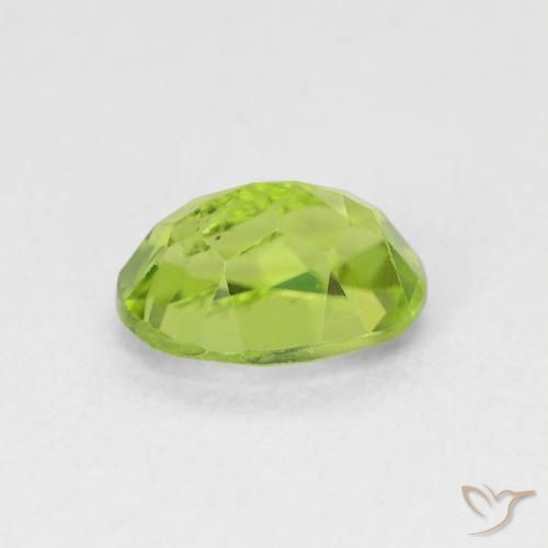 Peridoto verde vivo Natural 1.07ct, oval, VS