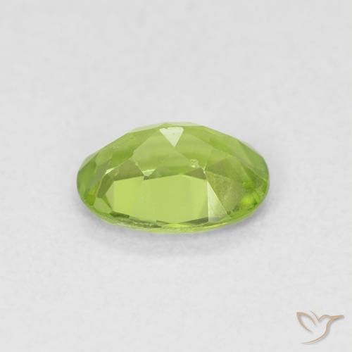 Peridoto Verde amarelado Natural 0.79ct, oval, VS
